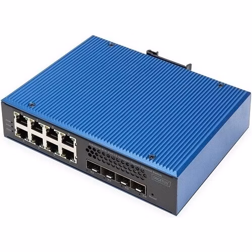 Digitus Průmyslový 8 + 4 10G Uplink Port L3 řízený gigabitový ethernetový přepínač
