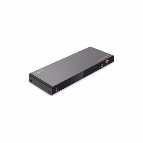 DIGITUS 1x2 HDMI Splitter, 8K/60Hz (4:4:4), Toslink, Stereo, EDID Control