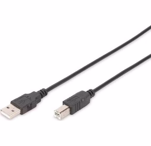 Digitus USB 2.0 connection cable, type A - B M/M, 3.0m, USB 2.0 compatible, bl