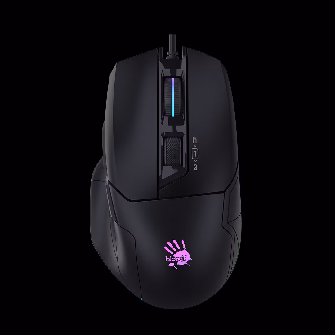 A4tech Bloody Myš W70 Max Activated, podsvícená herní myš, 12000 DPI, USB, Černá