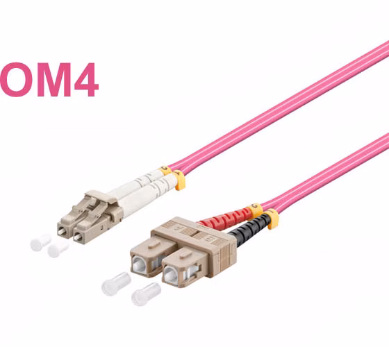 Optický patch cord Duplex LC-SC 50/125 0,5 OM4