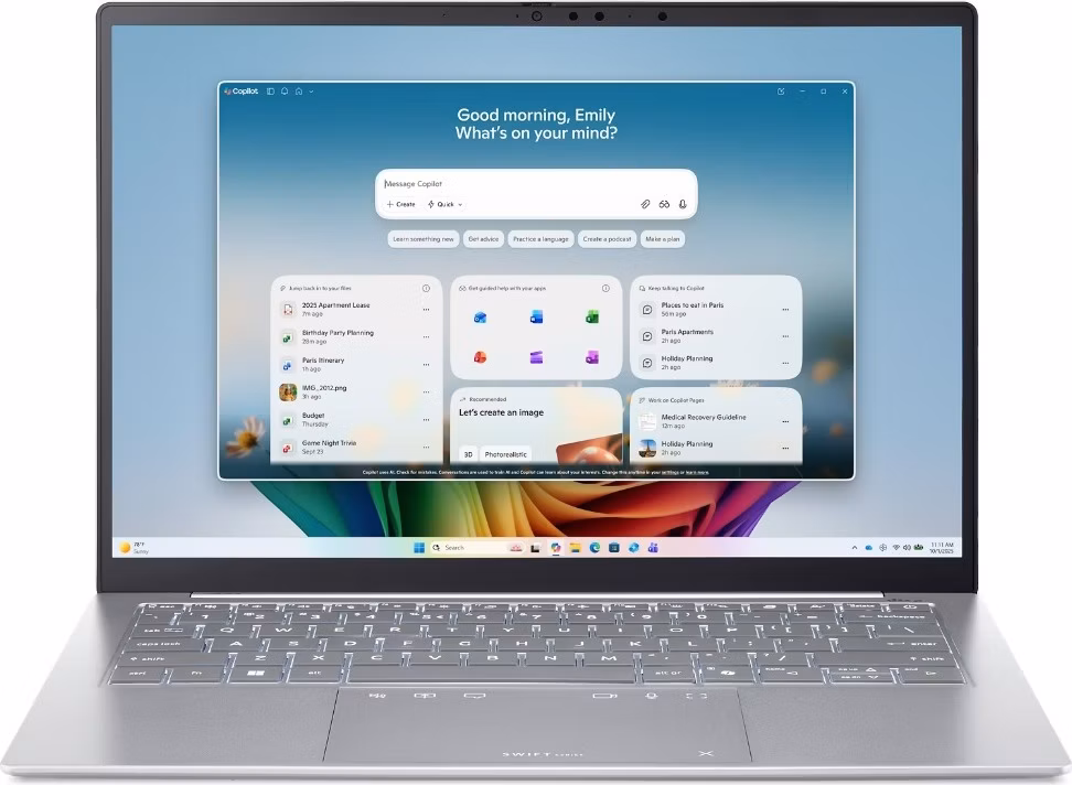 Acer Swift Edge 14/SFE14-I51-75MG/U7-355/14"/2880x1800/16GB/512GB/Intel int/W11H/White/2R