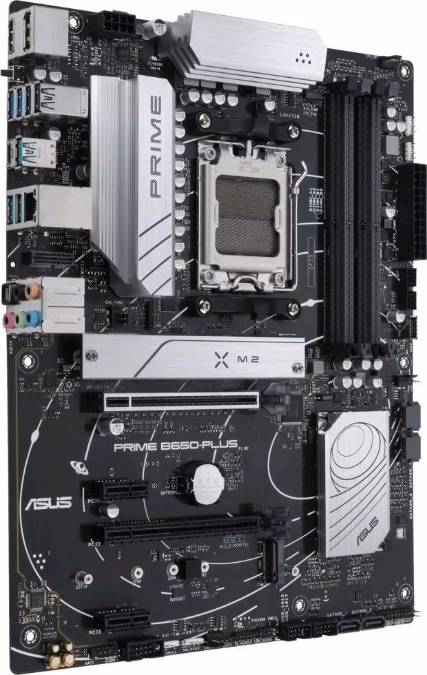 ASUS PRIME B650-PLUS / AMD B650 / AM5 / 4x DDR5 / 2x M.2 / HDMI / DP / USB-C / ATX