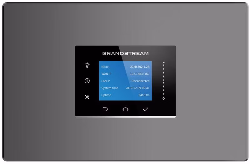 Grandstream UCM6302 IP PBX VoIP pobočková ústředna, 2xFXO, 2FXS, 3x Gbit RJ-45, podpora NAT routeru, USB, SD-card, PoE+