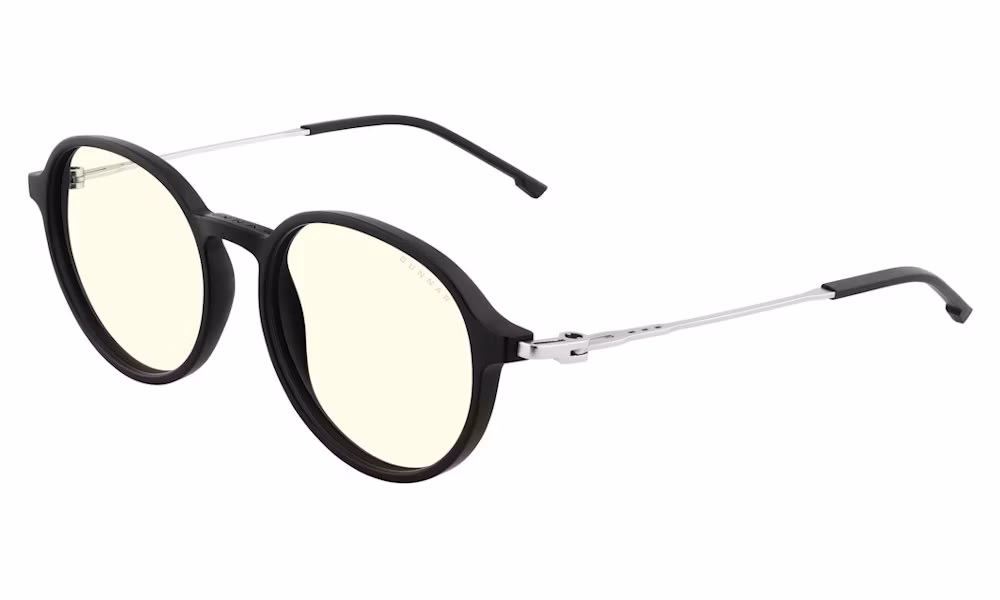 GUNNAR kancelářske/herní brýle LOOP ONYX/MERCURY  * čirá  skla  * BLF 35 *GUNNAR focus