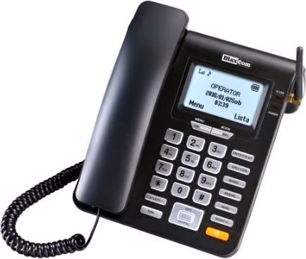 BAZAR - MaxCom MM28DHS, stolní GSM telefon, černá - Po opravě (Komplet)