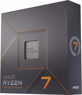 AMD cpu Ryzen 7 7700X AM5 Box (8core, 16x vlákno, 4.5GHz / 5.4GHz, 40MB cache, 105W), Radeon Graphics, bez chladiče