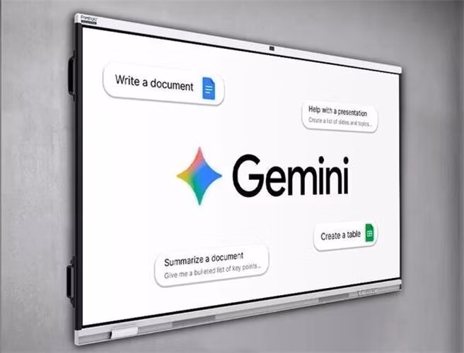 65" PRISM Séria PRESTIGIO SOLUTIONS, Android 14 EDLA + upgr 16, 50 dotyk, 9H, 3x20W, AI Kamera, 100 000:1,