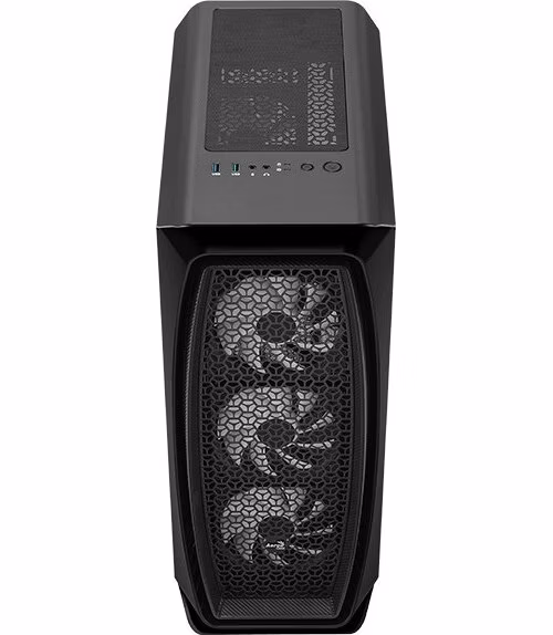 AEROCOOL skříň Aero One Frost ML G, Mid tower, 2x USB 3.0, 2x audio, 4x 120mm RGB Fan, bez zdroje