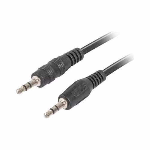 LANBERG Minijack 3.5mm M / M 3 PIN kabel 1,2m, černý