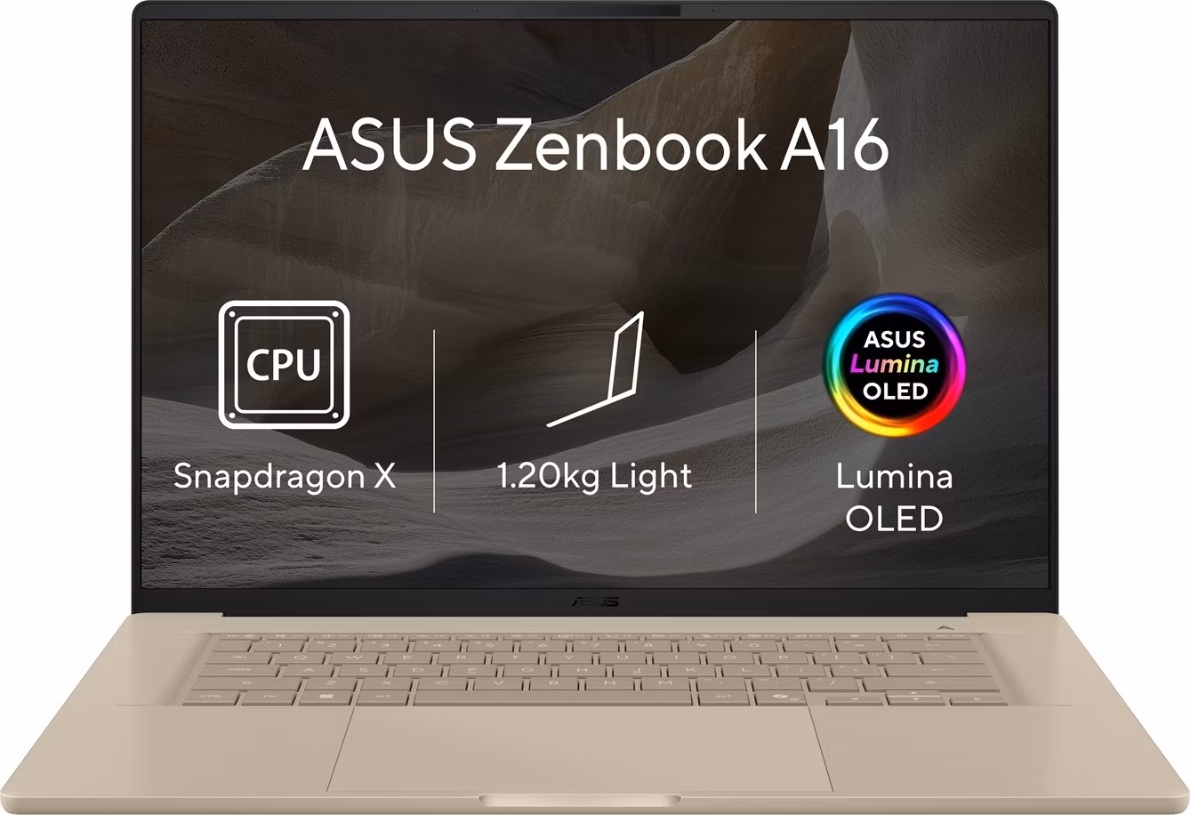 ASUS Zenbook A16/UX3607OA-OLED077W/SD-X2E-94-100/16"/2880x1800/48GB/512GB/Adreno/W11H/Brown/2R