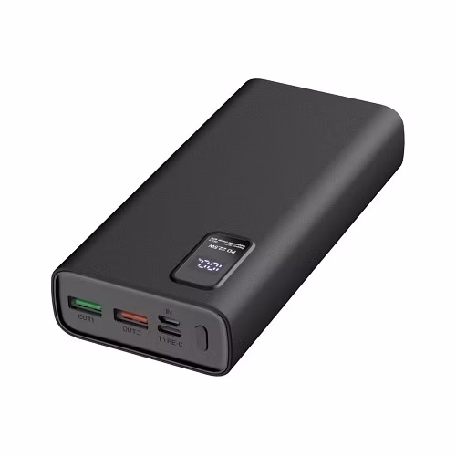 PLATINET POWER BANK 30000mAh Polymer PD 3.0 QC 3.0 LED Screen Black