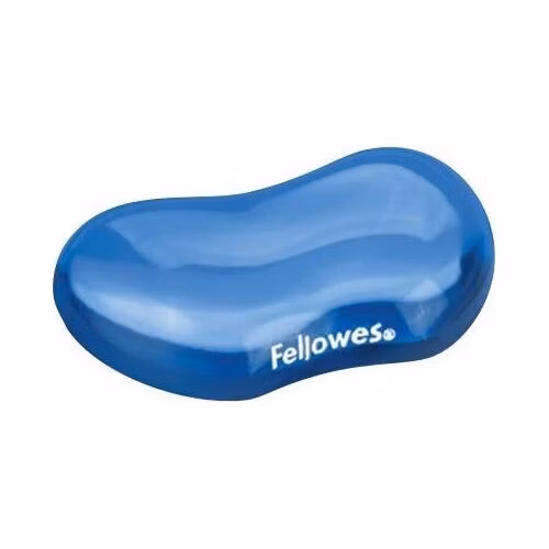FELLOWES podložka pod zápěstí CRYSTAL/ 122mm x 18mm x 88mm/ gelová/ modrá