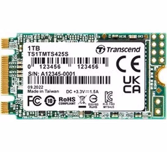 TRANSCEND SSD 425S 250GB, M.2 2242 SSD, SATA3 B+M Key, TLC