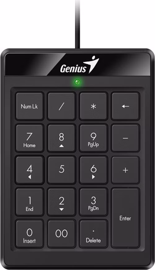 Genius NumPad 110 Klávesnice, numerická, drátová, slim design, USB, černá