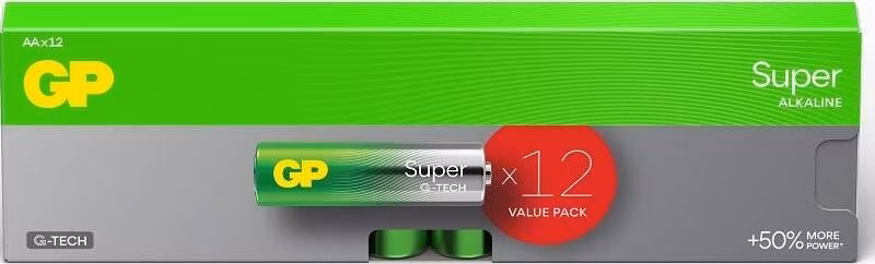 EMOS GP Alkalická batéria Super LR6 (AA), 12 ks