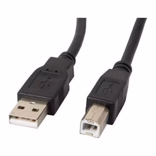 LANBERG USB-A(M)->USB-B(M) 2.0 KABEL 1M ČERNÝ FERITOVÝ