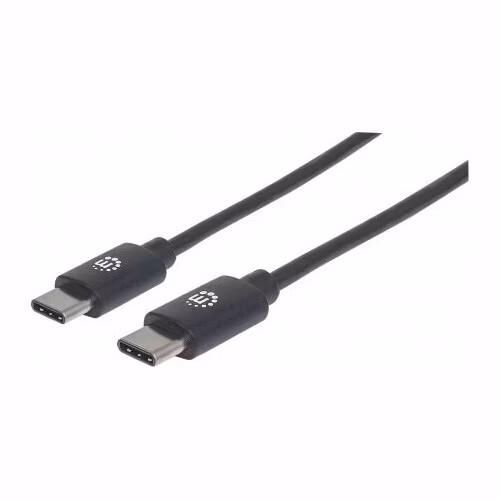 MANHATTAN vysokorýchlostný kábel USB-C, samec typu C na samec typu C, 3 m, čierny