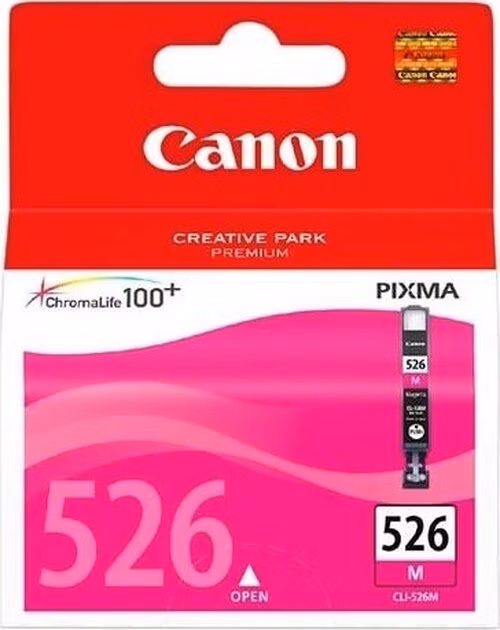 BAZAR - Canon CARTRIDGE CLI-526M purpurová pro Pixma IP4850, IX6520, IX6550, MG5120, MG5150, MG5170, MG5250, MG6170 (43