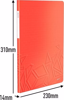 LEITZ Katalogová kniha UrbanChic, PP, A4, 20 kapes, červená