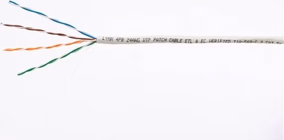 UTP kábel LYNX, Cat5E, licna(lanko), PVC, Dca, sivý, 305m