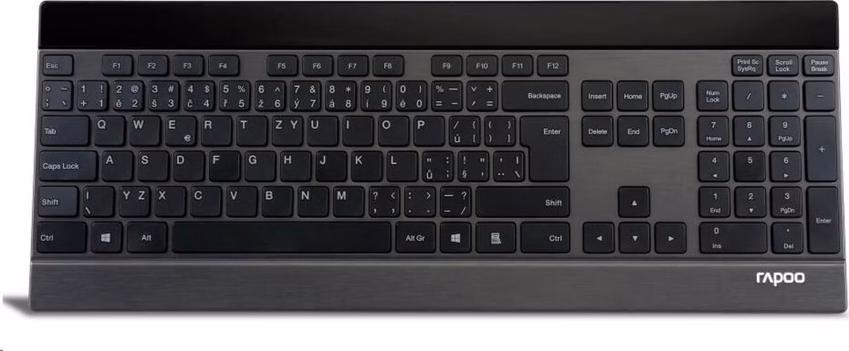 RAPOO Klávesnice E9270p USB, multimediální, bezdrátová, černá, CZ
