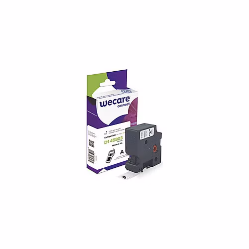 WECARE ARMOR páska kompatibilní s DYMO S0720830,Black/White,19mm*7m