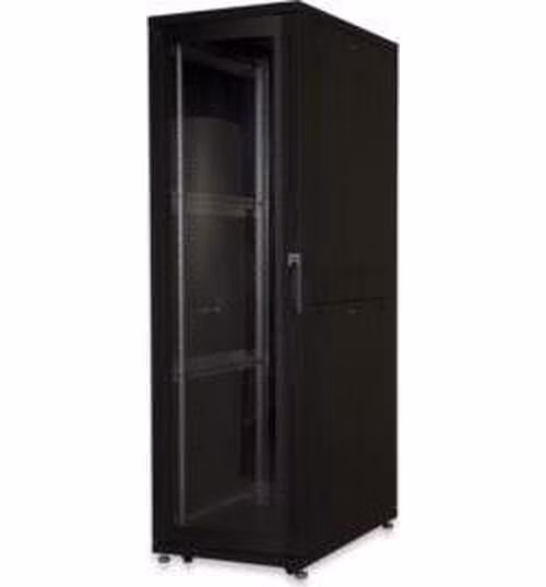 Digitus 42U serverový stojan, Unique Series, přední dveře z oceli 2050x600x1000 mm s plexi sklem, černé (RAL 9005)