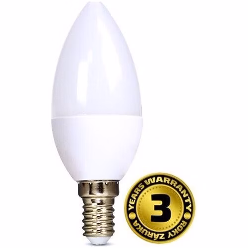 Solight LED žiarovka, sviečka, 8W, E14, 3000K, 720lm