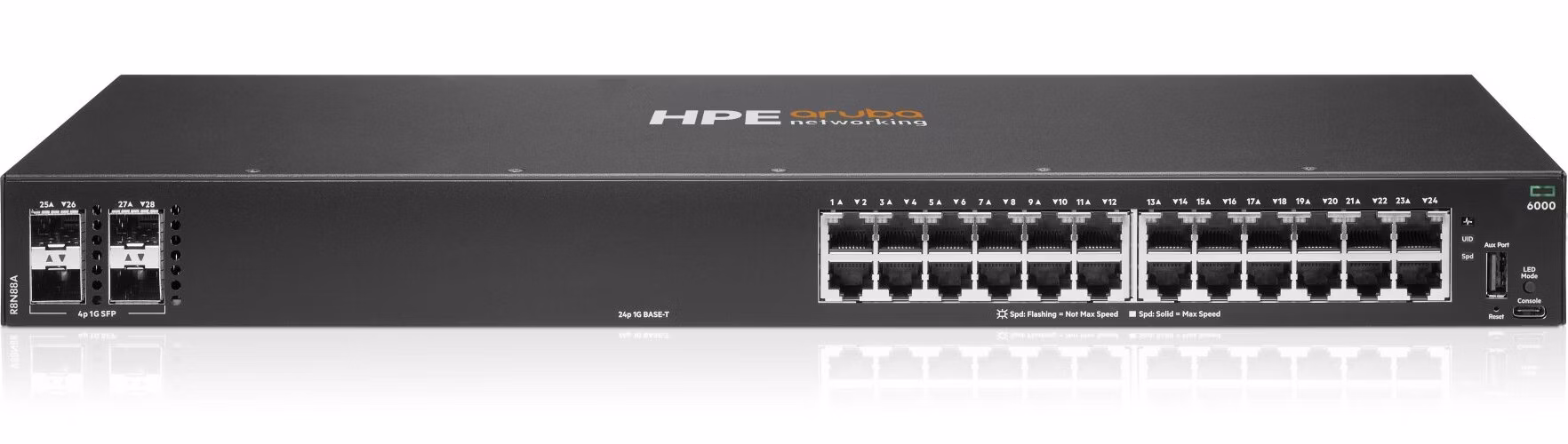 HPE Aruba Networking CX 6000 24G 4SFP Switch