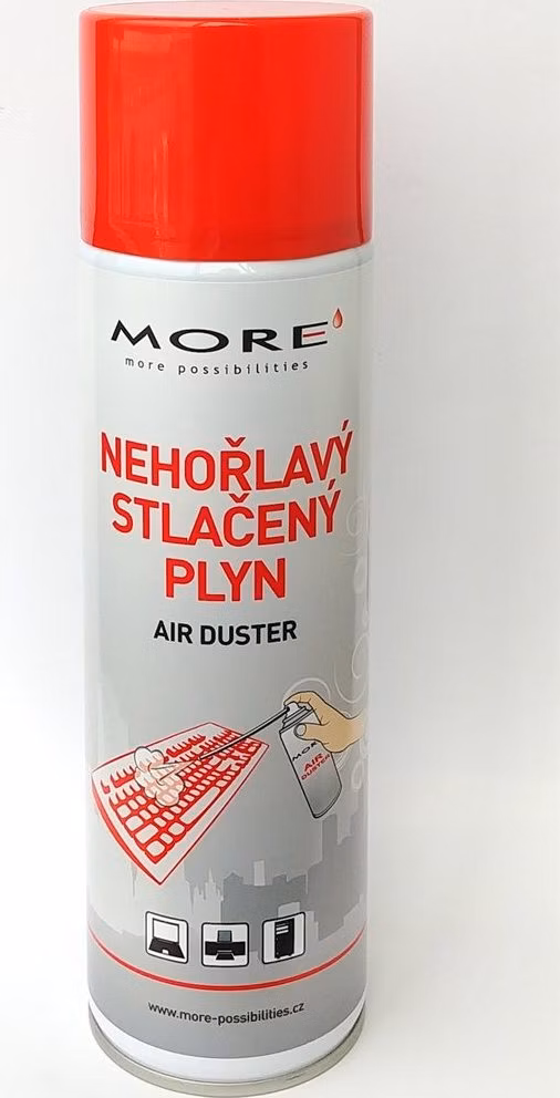 ARMOR Stlačený vzduch VÍC (400 g), plyn nezamŕza, nekondenzuje, je nehorľavý NOVÝ model ES č. 517/2014