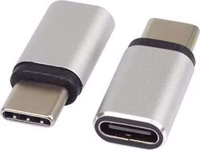 PremiumCord Adaptér USB-C Female - USB-C Male, stříbrná