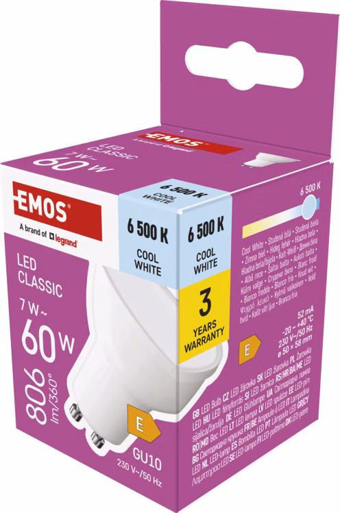 LED CLS MR16 7W (60W) 806 lm GU10 CW