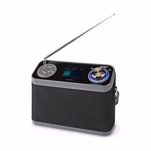 Nedis RDDB5110BK - DAB+ Rádio- Stolní Provedení/ DAB+ / FM | 2.4 " | Digitální | 24 W | Bluetooth® Budík | Černá
