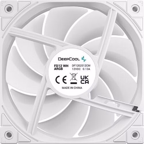 DEEPCOOL Ventilátor FD12 ARGB WH 3v1, 3x120mm, ARGB, bílá