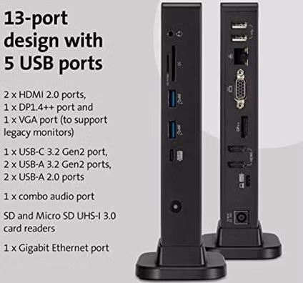 Kensington SD4849P USB-C Triple Video Dock - EU