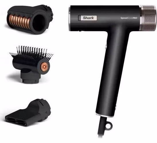 Shark HD731EU SpeedStyle Pro fén na vlasy, 1750 W, 3 rychlosti, 4 teploty, černá