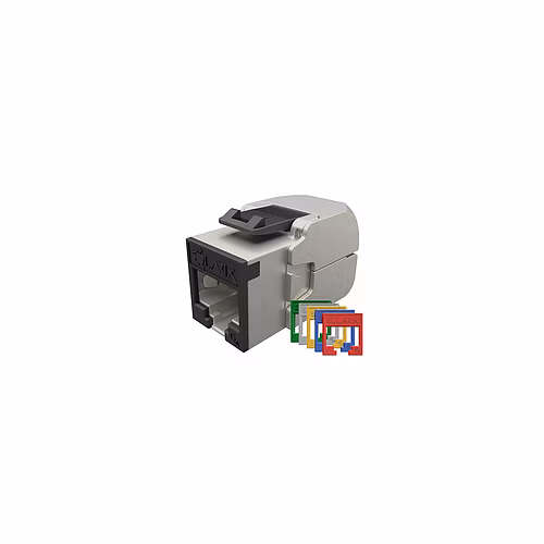Samorezný keystone Solarix CAT6A STP SXKJ-10G-STP-RAL-SA,RAL FIT moduly,GROUND LOCK,Comp.level,4PPoE