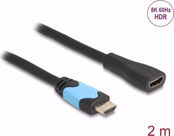 Delock High Speed HDMI prodlužovací kabel 48 Gbps 8K 60 Hz 2 m