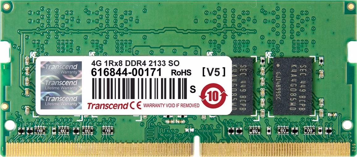 Transcend paměť 4GB SODIMM DDR4 2133MHz 1Rx8 CL15