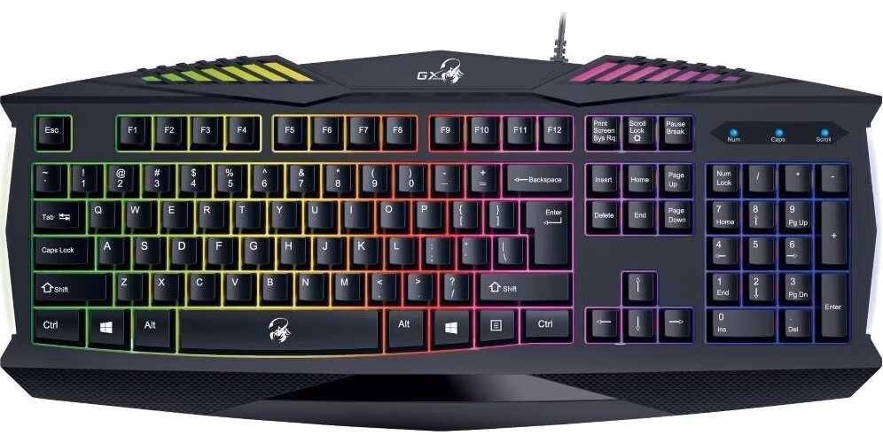 GENIUS GX GAMING Scorpion K220/ Herní drátová klávesnice/ podsvícená/ USB/ černá/ CZ+SK layout