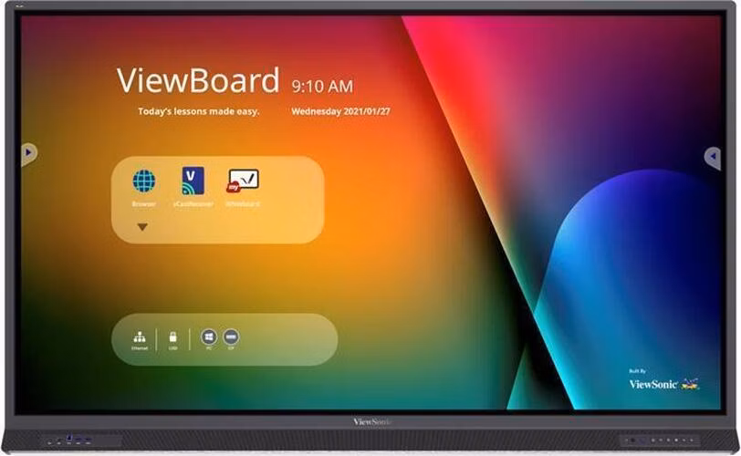 Viewsonic IFP7552-1BH 75" 4K 3840x2160/400n/8ms/3x HDMI/VGA/DP/RS232/OPS/WiFi/USB-C/VESA/Repro/Android9/8GB/64GB