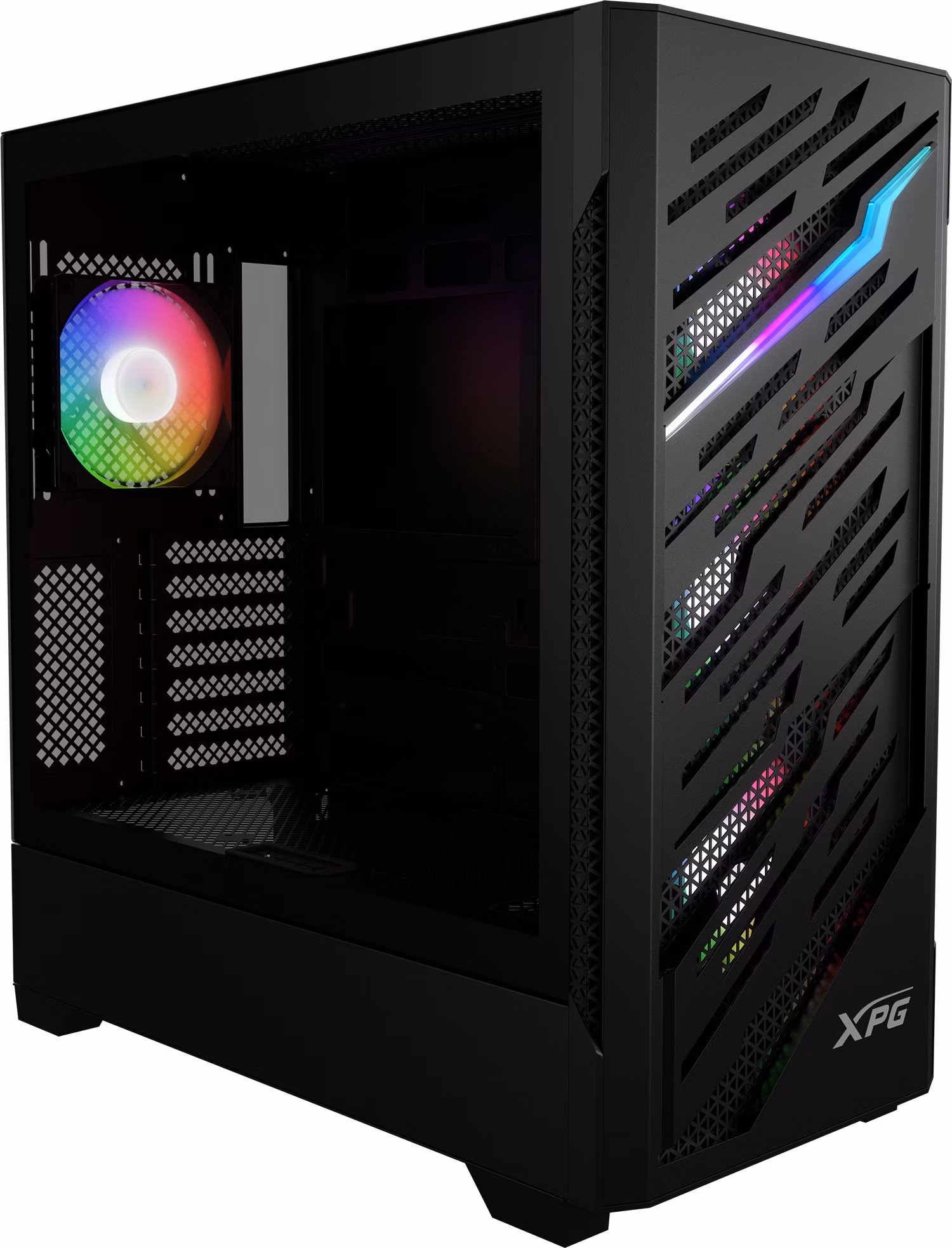 ADATA XPG case STARKER AIR BTF Mid-Tower, bez zdroje, 4x 120mm ARGB, Černá