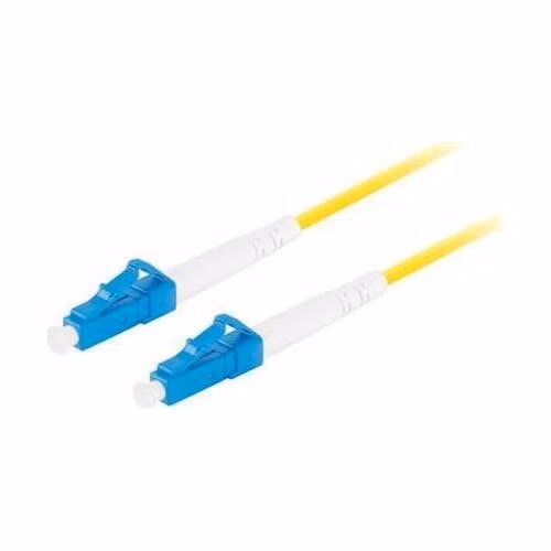 LANBERG optický patch cord SM LC/UPC-LC/UPC simplex 1m LSZH G657A1 průměr 3mm, barva žlutá