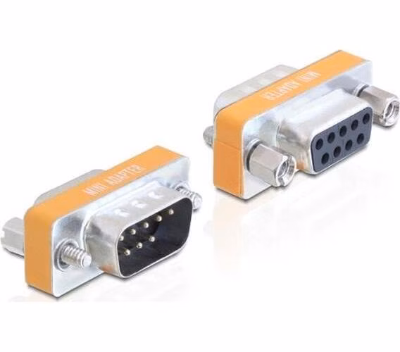 Delock adaptér Null Modem Sub-D 9 pin samec / samice