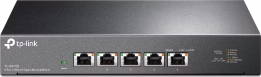 5-Port 10G Multi-Gigabit Desktop Switch PORT: 5× 10G RJ45 Ports SPEC: Desktop Steel Case FEATURE: Plug and Play