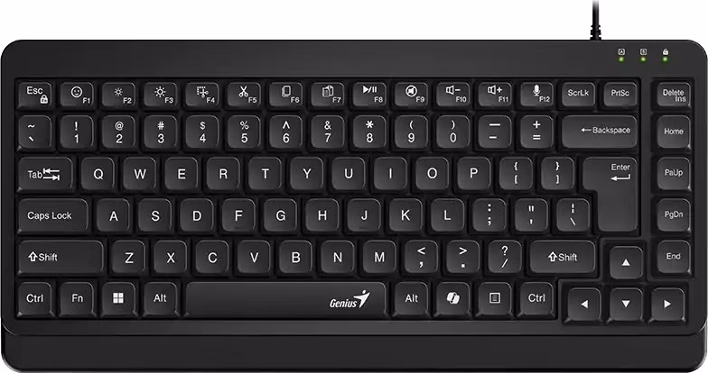 Genius LuxeMate 109, Klávesnice, drátová, CZ+SK layout, retro klávesy, Copilot AI, bez numerické části, USB, černá