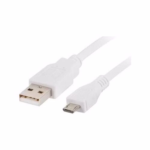 LANBERG Micro USB (M) na USB-A (M) 2.0 kabel 1,8m, bílý