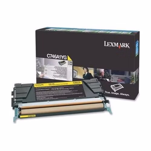 Lexmark C746, C748 Yellow Return Program Toner Cartridge (7K)