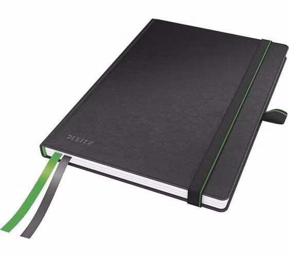 LEITZ Zápisník Complete, A5, čtvereček, černá